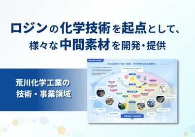 荒川化学工業の 技術・事業領域