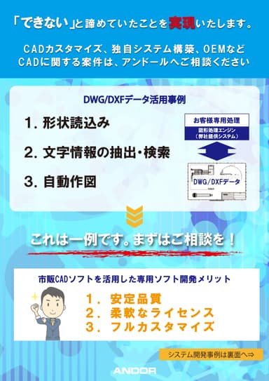 CADカスタマイズ 事例紹介リーフレット