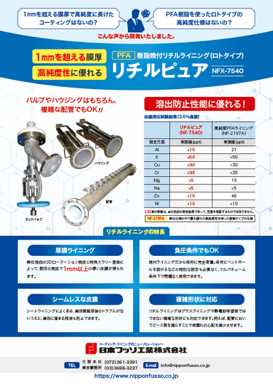 リチルピュア 紹介リーフレット